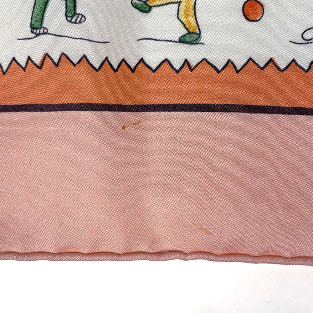 HERMES Authentic Pink Silk Scarf - Picture 4 of 5